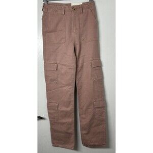 NWT A.N.A Cedar Rose Denim Highest Rise Vintage Straight Cargo Jeans Size 2